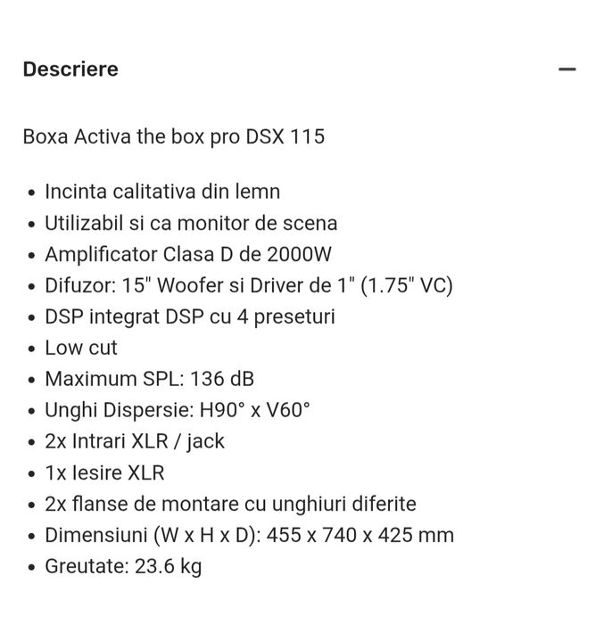 Vand Consola DJ,mixer pasiv si boxe active