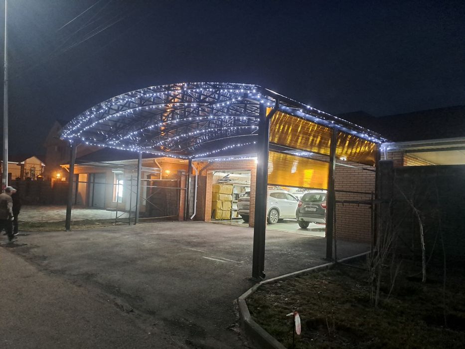 Сварка.  Навес.  Решётки  . Ворота.