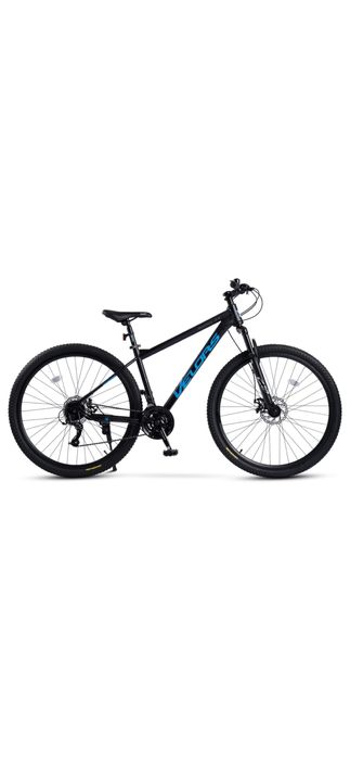 Bicicletă MTB Velors Rambler JSX29310, cadru Hardtail, 21 viteze, frâne disc, negru cu albastru, roată 29 inch