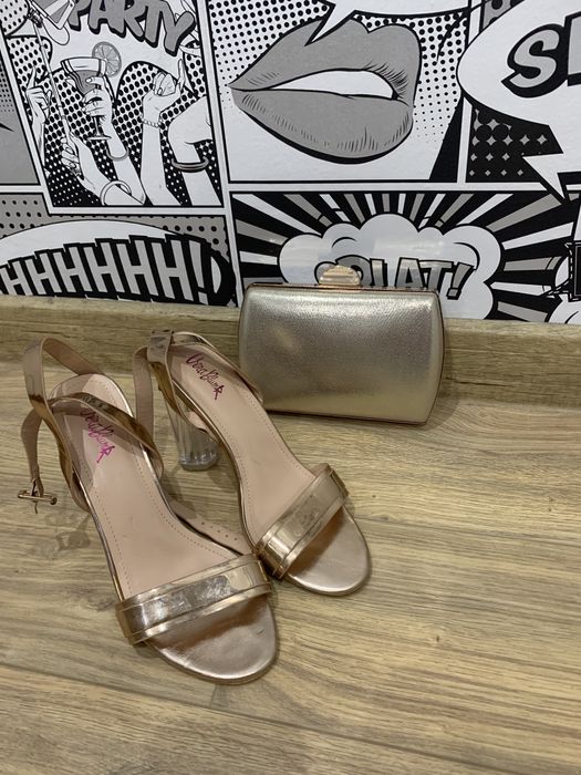 Сандали  розово злато