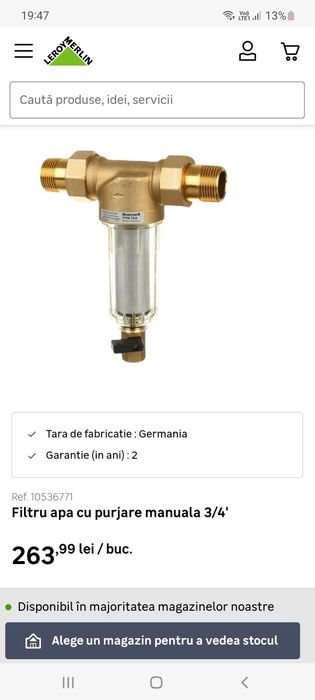 Filtru apa 1/2 3/4 FF06-1/2AA