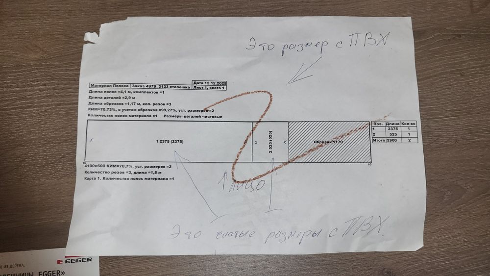 Столешница Egger дуб трюфель