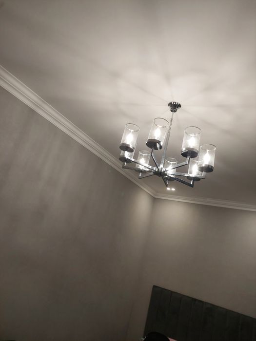 8 рошковый  люстра