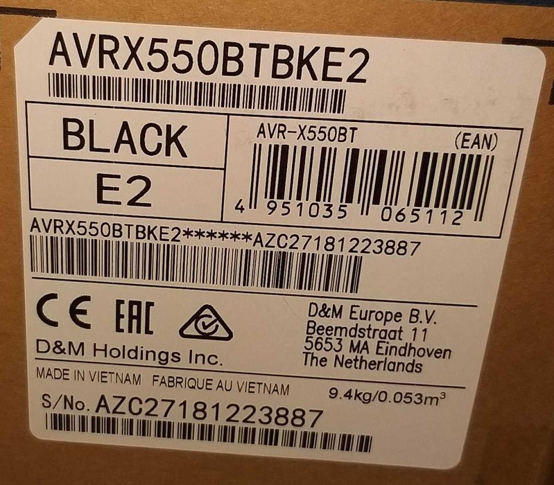 Receiver AV Denon AVR-X550BT + 5 boxe Magnat, stare perfecta