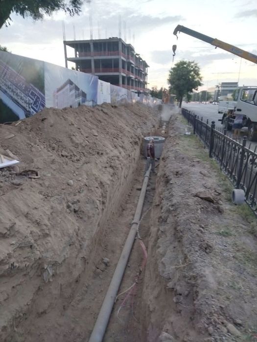 -  Монтаж магистралная канализация и водопровод.
-  дачный септик, лив