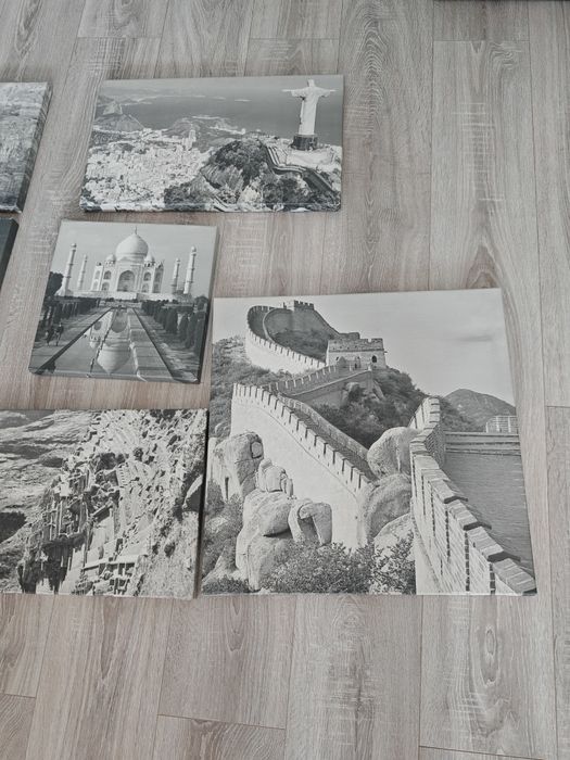 Vând set tablouri cele 7 minuni ale lumii