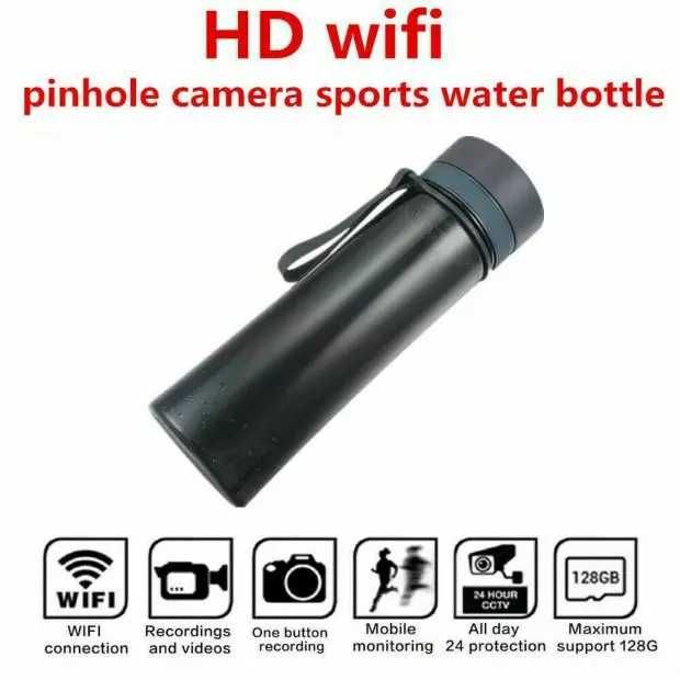 4К WIFI безжична скрита шпионска камера в спортна бутилка за вода