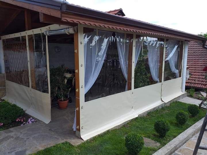 Ветроупорни завеси, найлонови, ветрозащитни, винил, кристал завеси