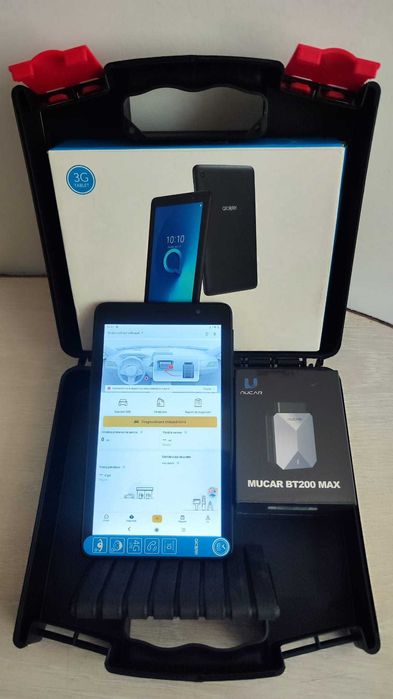 Interfata auto Diagnoză Mucar BT200 Max Tableta inclusa 15+ funcții de resetare, licenta si update pe viață, Can FD, DOIP, FCA, android/ios aplicatie