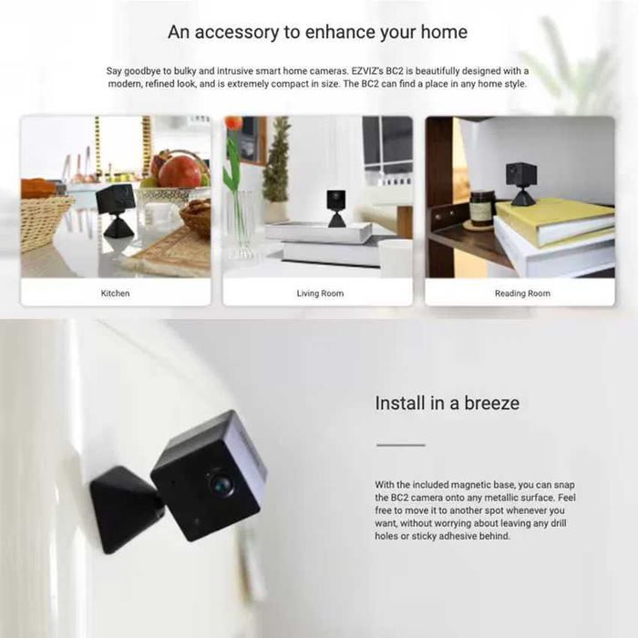 Camera supraveghere wireless Ezviz BC2 cu baterie Sigilata Garantie