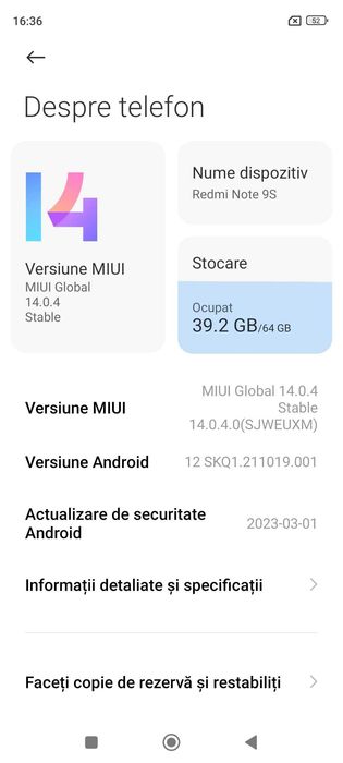 Xiaomi Redmi Note 9S - 4GB RAM, 64GB + card 32GB