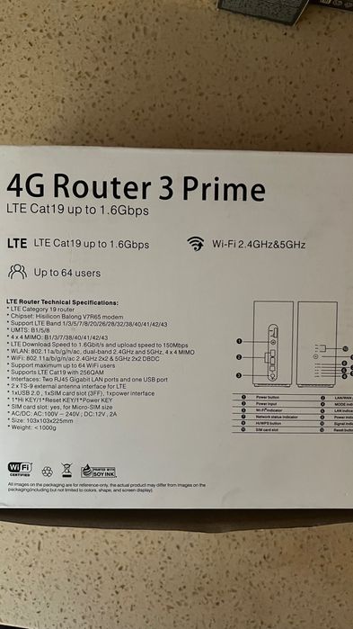 4G роутер Huawei новый
