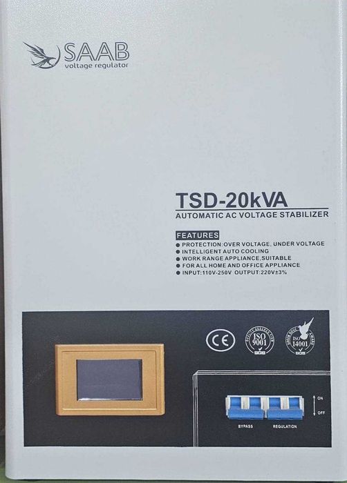 Стабилизатор 10 kVA SAAB с гарантией / Stabilizator  1 kVA dan 300kVA