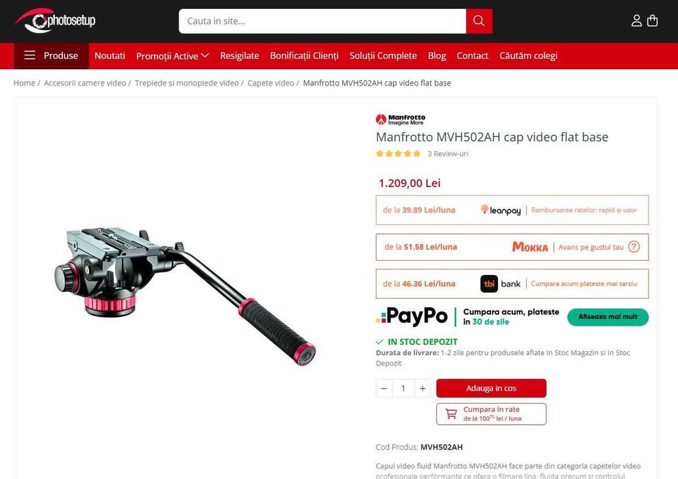 Kit complet Manfrotto pentru video