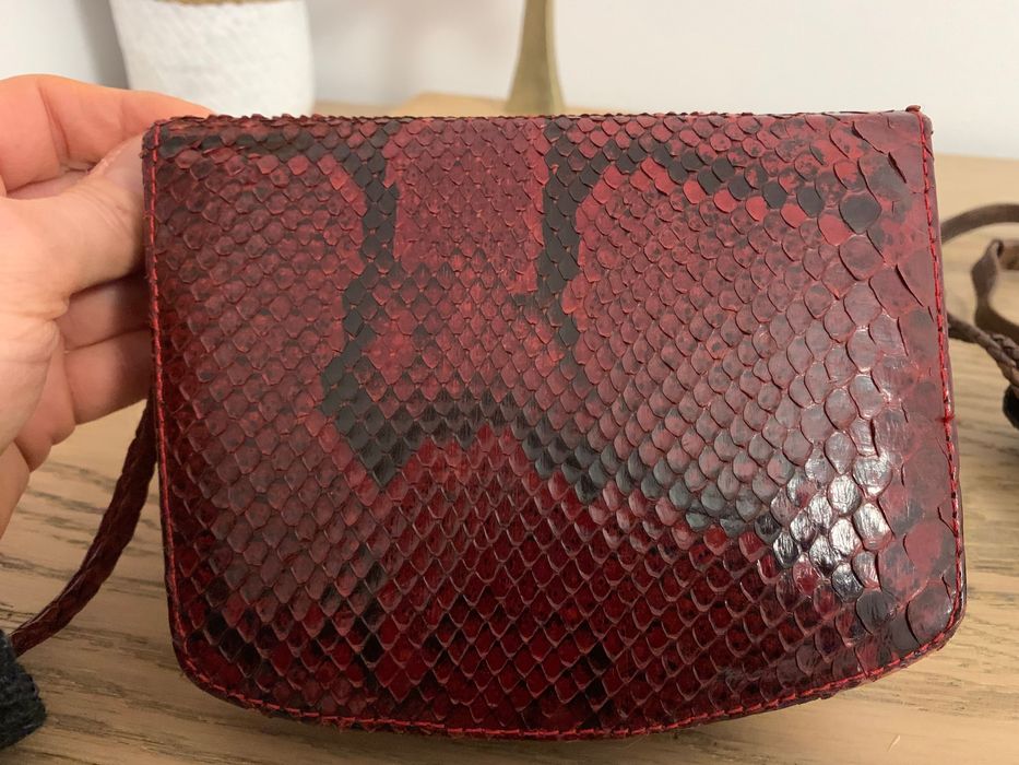 Geanta piele de șarpe autentica