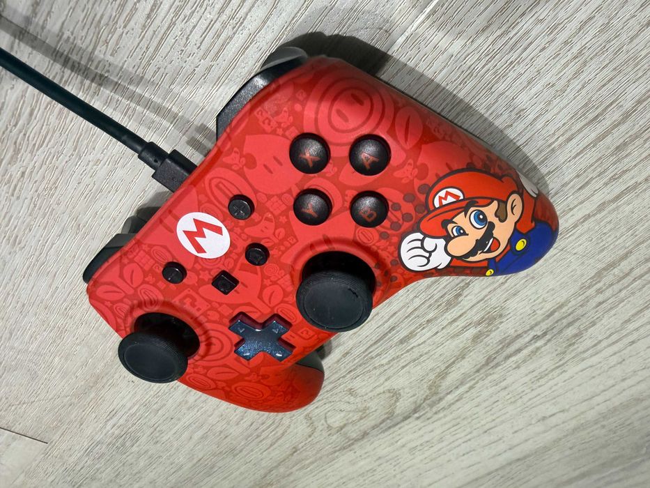 Контролер PowerA - Enhanced за Nintendo Switch, жичен, Mario