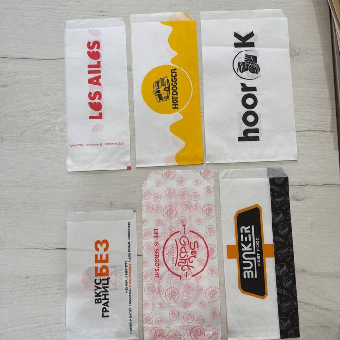 Упаковка для ресторанов и фаст-фуда от производителя , пергамент листы