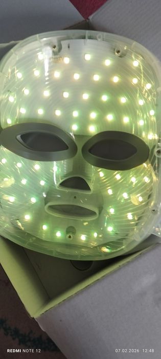 mască facială cu LED Fototerapie