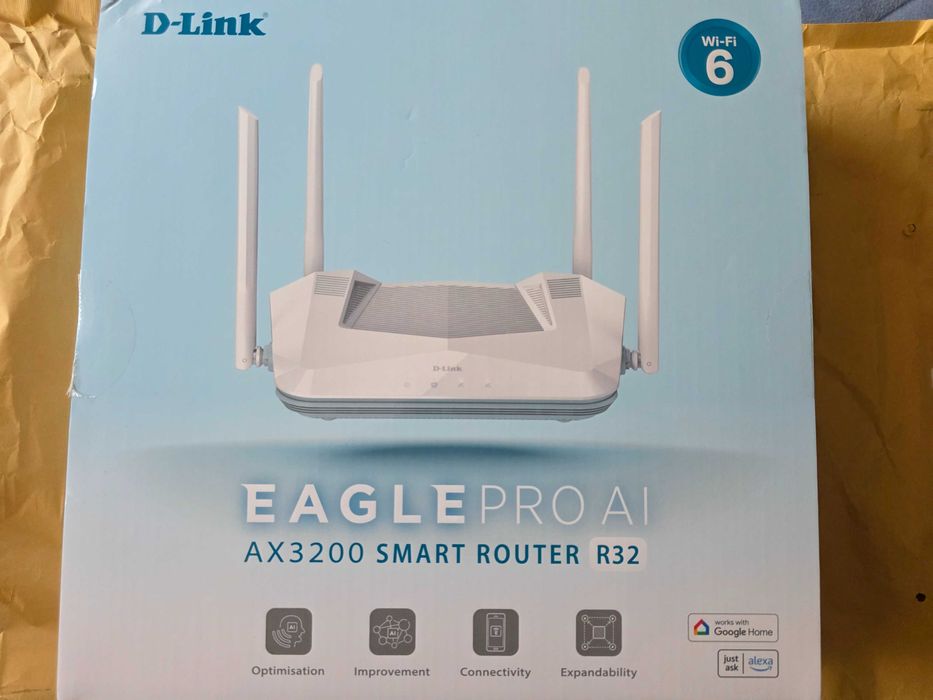 Router wireless D-Link R32 AX3200 WI-FI 6 4x4 MU-MIMO EAGLE PRO AI nou