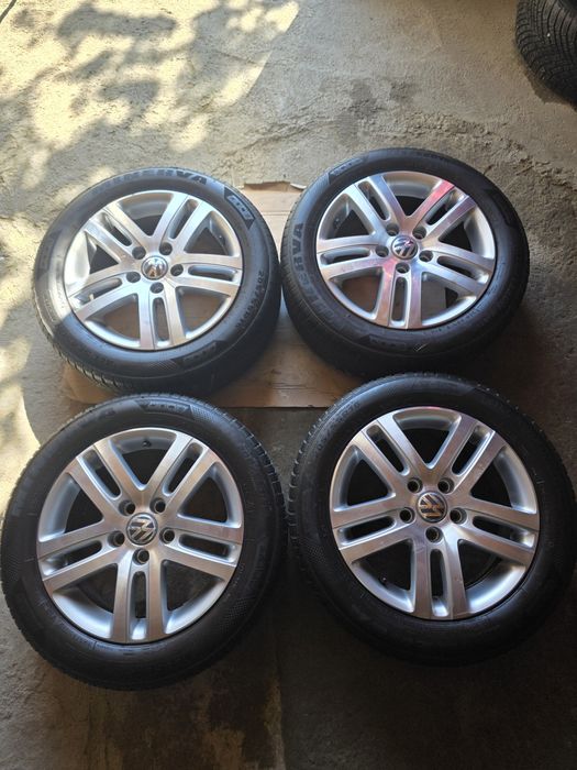 Джанти с гуми 5x112/16 цола VW Golf, Passat, Touran, Caddy