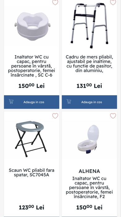 Cadru ajutator, inaltator WC, suport intoarcere recuperare