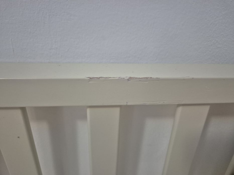 Pătuț bebe Azzurra – lemn, co-sleeping, bej, cu 2 saltele incluse