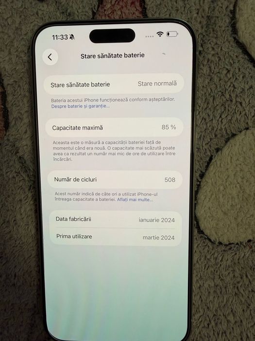 Vând iPhone 15 pro Max impecabil
