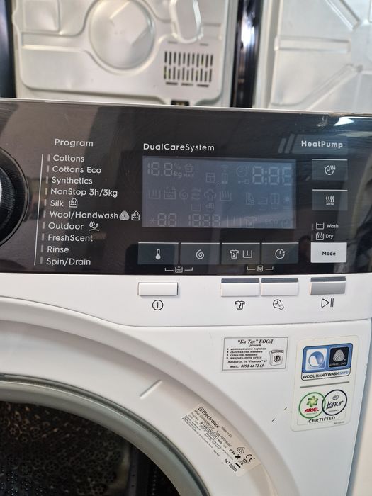 Пералня със сушилня Термопомпа Electrolux 10/6 A+++