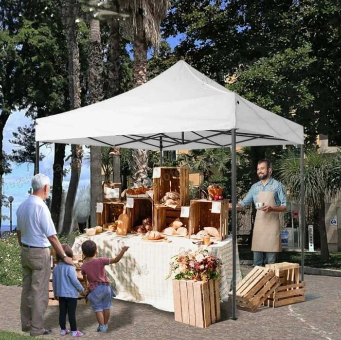 Градинска шатра 3х3м/18кг/ 3х4.5м /28кг/ усилена конструкция и покривало