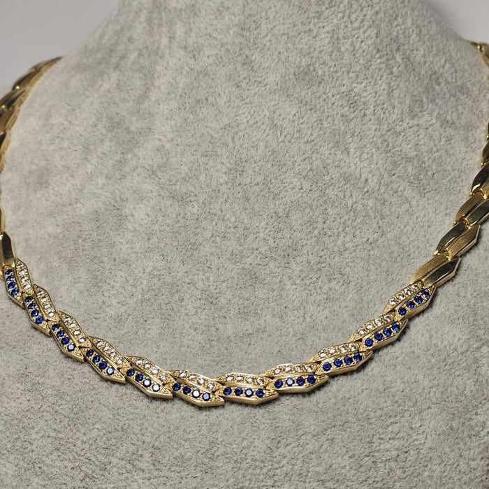 Colier din aur galben 14K cu pietre, 26.86 Grame