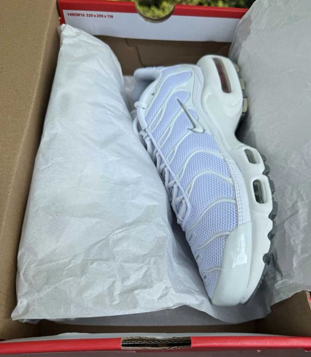 Найк Nike Air Max Tn Plus Triple White (всеки размер от/до 36-46)