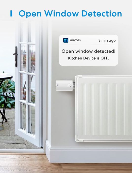 Смарт термостат Мeross - StarterKit MTS150ННК, радиатор