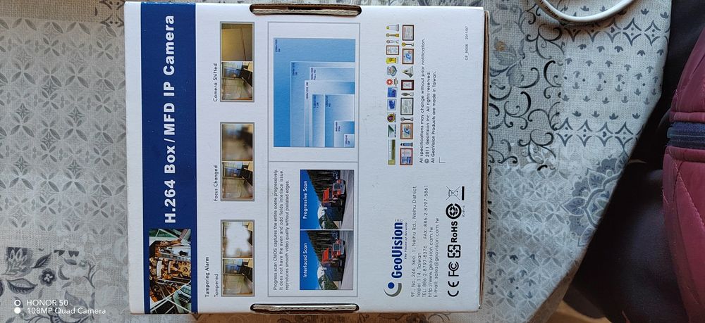 GEOVISION GV-MFD520 IP камера, 5 Mpix, Mini Fixed Dome, 2.54 мм