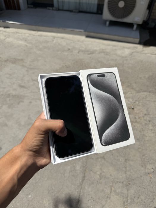 iPhone 15 pro max silver 84% ayfon айфон