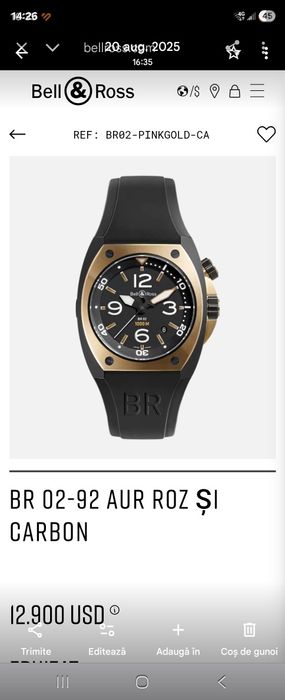 ceas aur Bell&Ross  18k