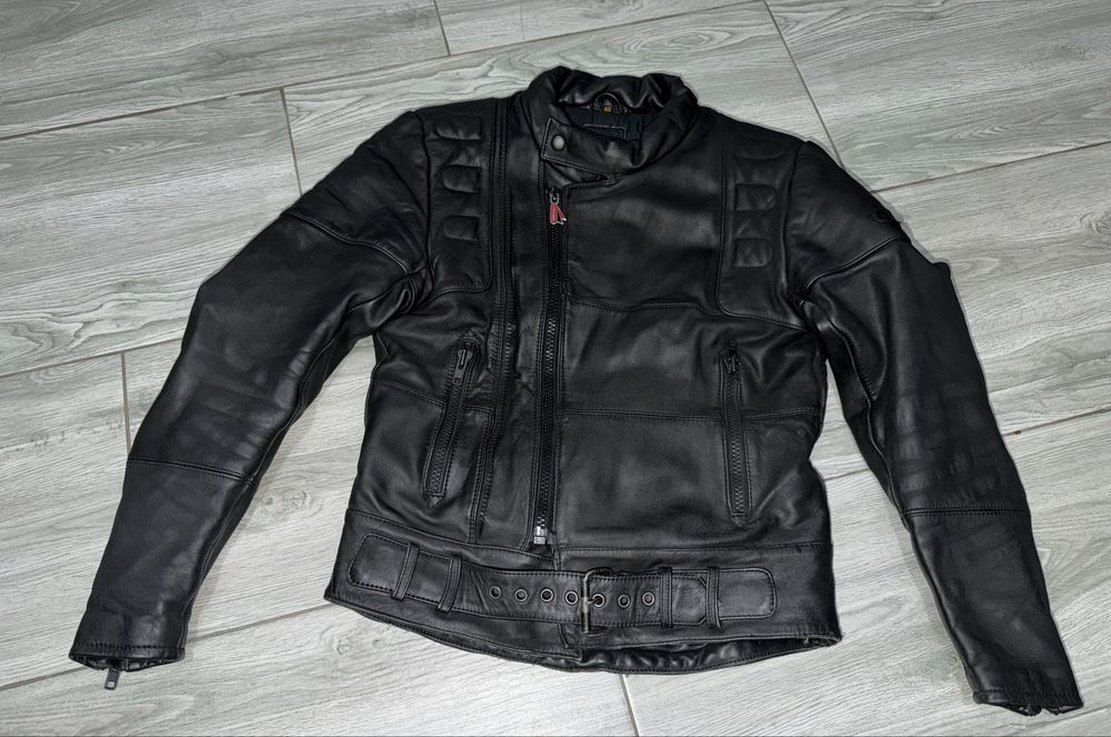 Geaca moto piele chopper Hein gericke cu întărituri