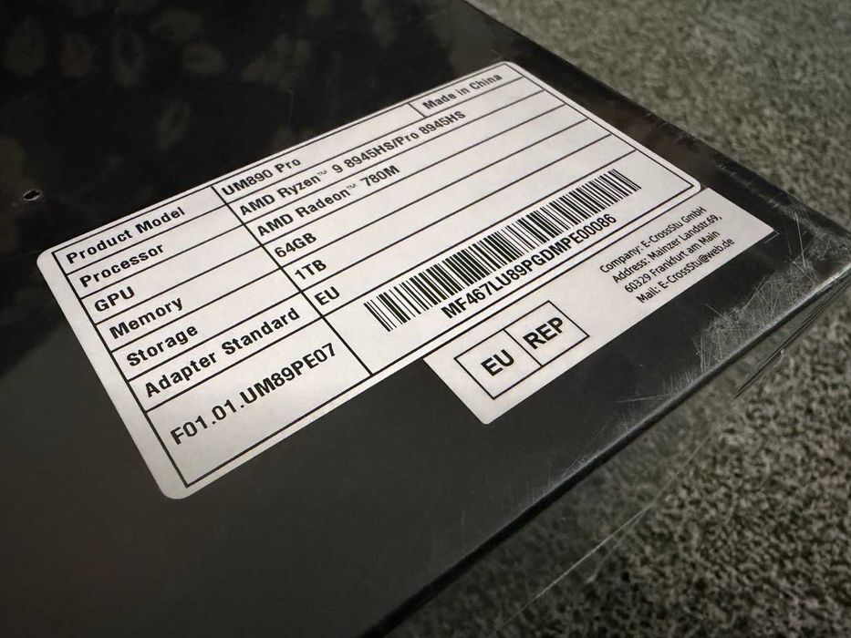 Minisforum / UM890 Pro / Ryzen 9 8945HS / 64+1 Tb / Sigilat