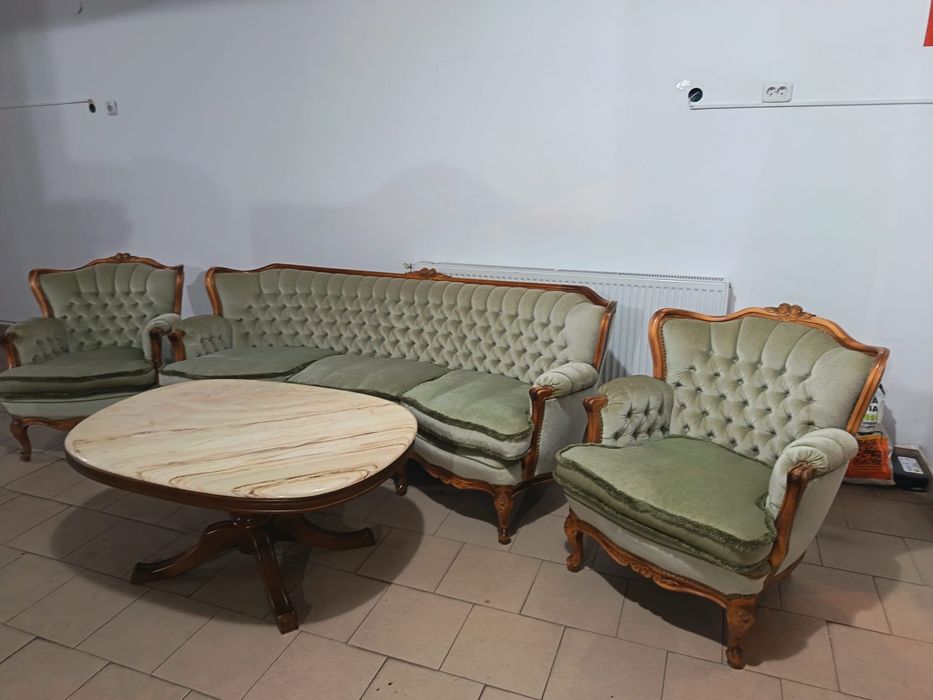 Set canapea cu 2 fotolii