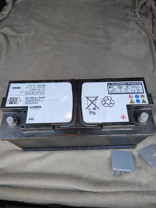 Baterie Originală BMW Varta, 105AH aproape nouă.