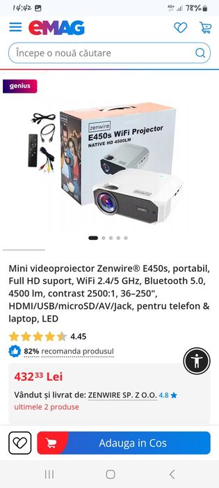 Proiector ZENWIRE E450s