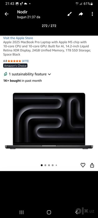 Macbook pro m5 24gb 1tb