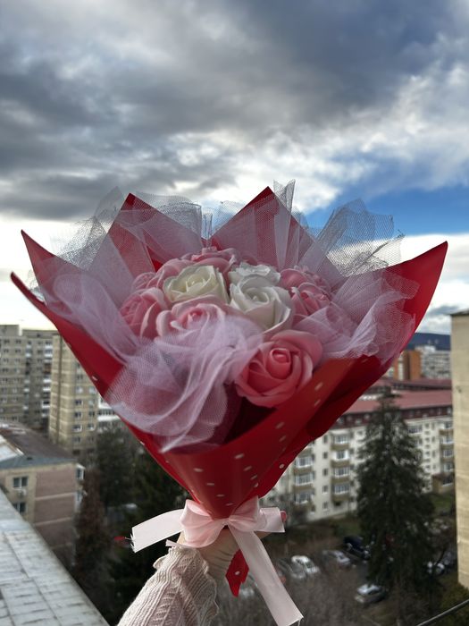 Buchet trandafiri de sapun