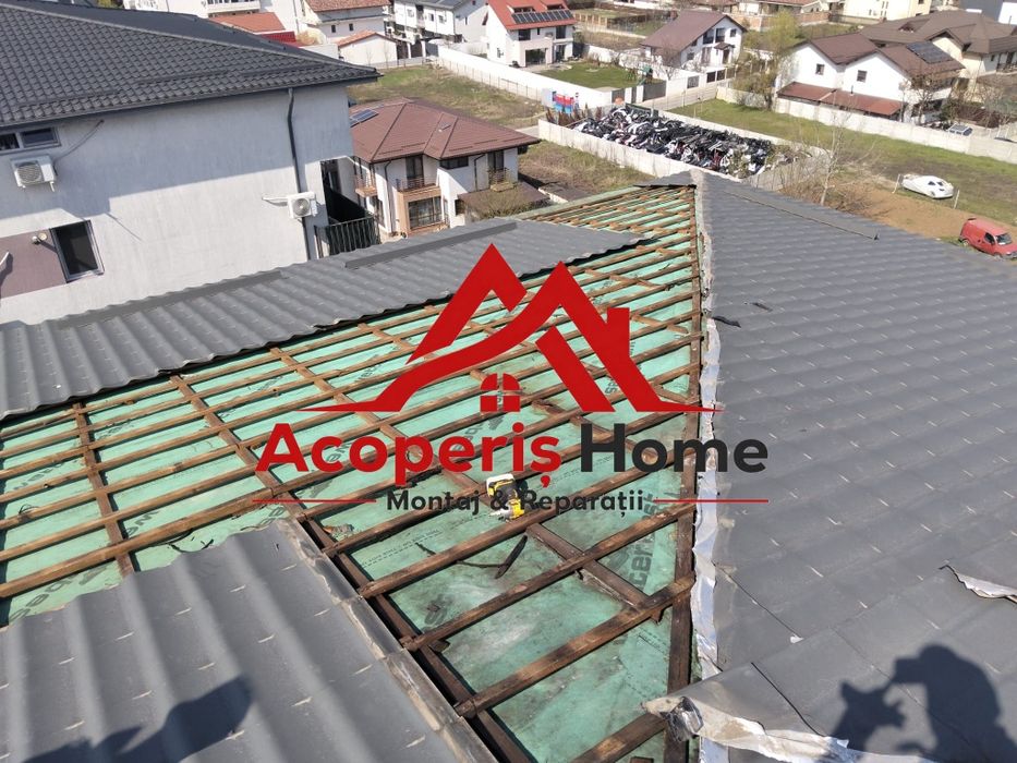 Reparatii Acoperisuri Urgente / Interventii Rapide / Garantie / Montaj Tiglă Metalică / Dulgherie / Terase/ Izolatii / Sistem Pluvial