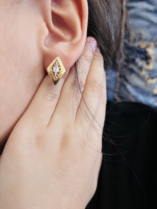 Золотые серьги 585