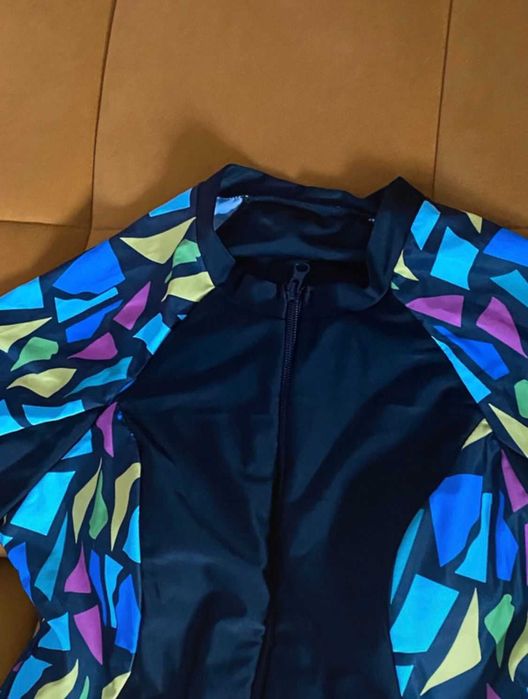 Swim Mulvari Costum baie Burkini, imprimeu geo, imbracaminte araba 1XL