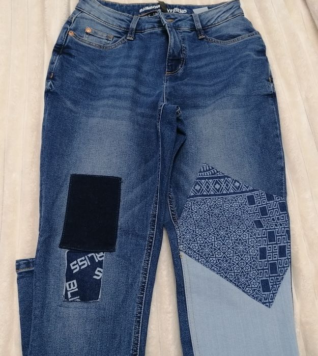 Blugi dama Rainbow, Boyfriend, marimea M