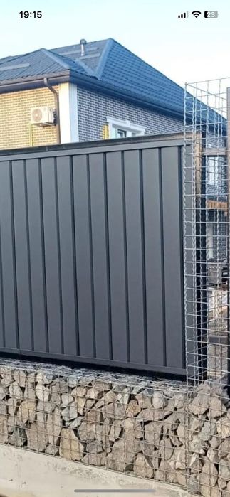 Ворота, заборы из металлосайдинга