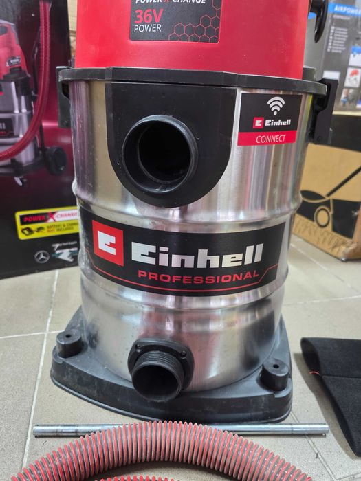 Aspirator fara fir Einhell TE-VC 36/30 S Auto Power X-Change pentru umed/uscat