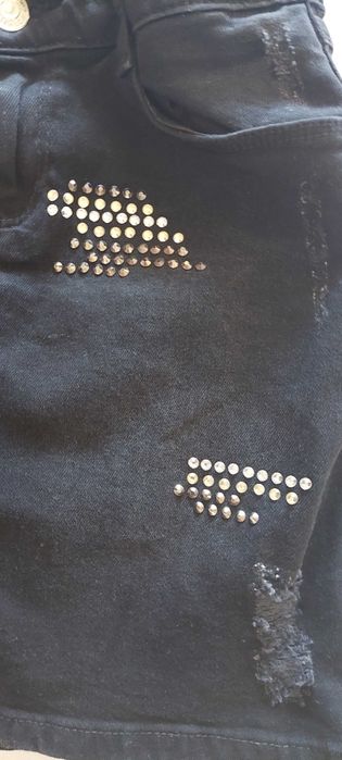 Дънкова черна поличка LC WAIKIKI 9-10г