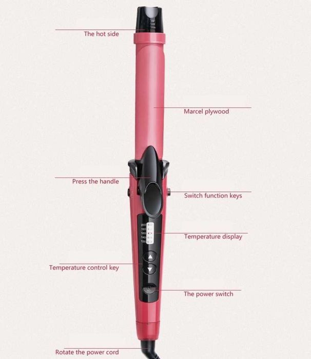 Многофункционална 2 в 1 маша и преса за коса TV821